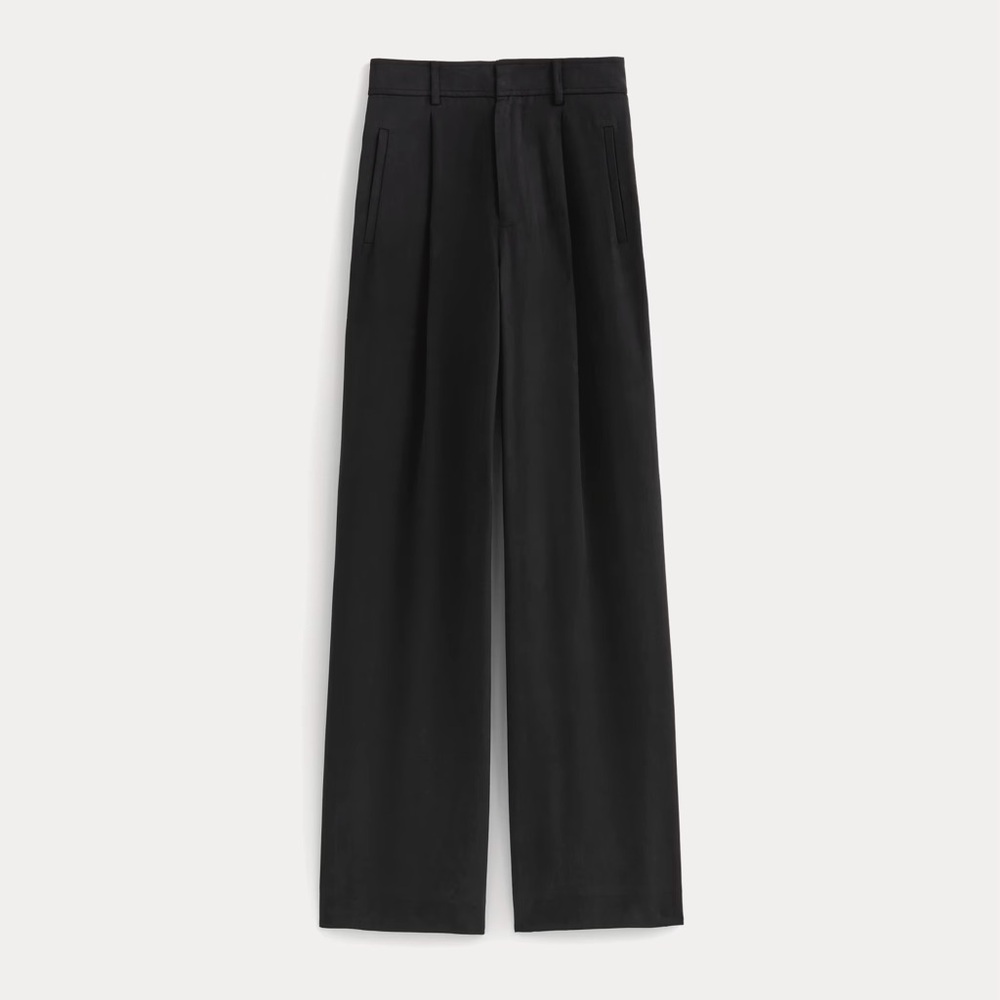 Everlane The Draper Pleated Pant - Black